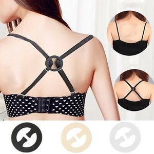 Three Bra Clasps (Clear, Tan, And Black)